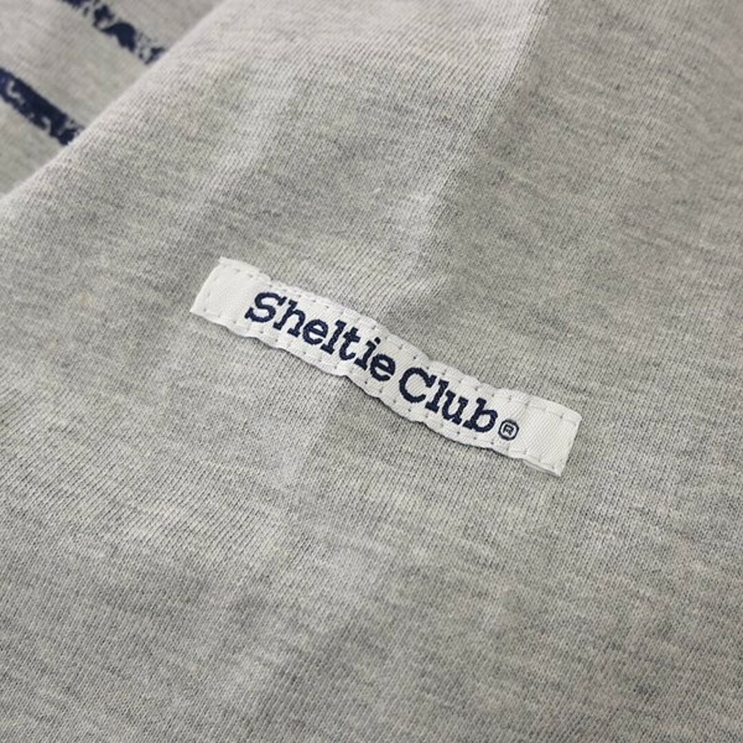 新品 シェルティークラブ 24SS ボーダー ポケット 長袖 Tシャツ LL 灰 メンズのトップス(Tシャツ/カットソー(七分/長袖))の商品写真
