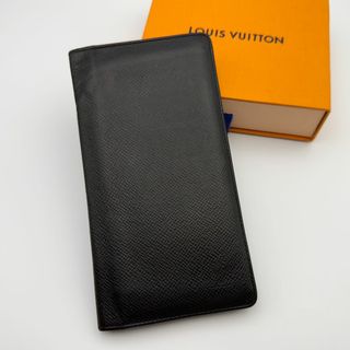 ルイヴィトン(LOUIS VUITTON)の【極美品】ルイヴィトン　タイガ　ポルトフォイユブラザ　黒　メンズ　長財布(長財布)