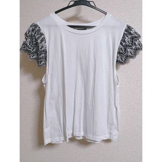 ザラ(ZARA)のZARA Tシャツ フリル レース(Tシャツ(半袖/袖なし))