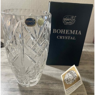 ボヘミア クリスタル(BOHEMIA Cristal)のボヘミア　クリスタル　花瓶　グラス(花瓶)