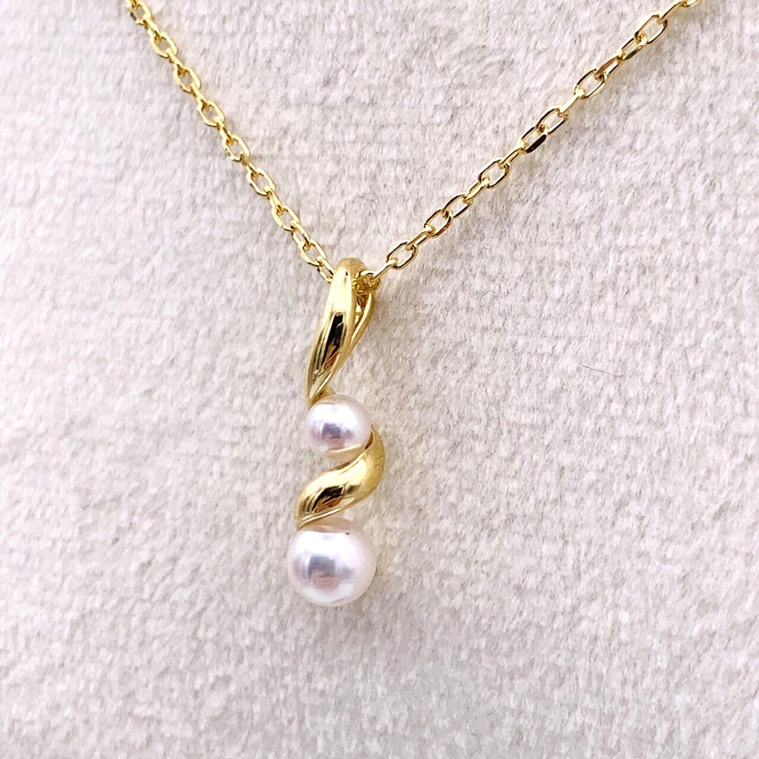 MIKIMOTO(ミキモト)の✴︎極美品　MIKIMOTO ミキモト K18 アコヤ真珠 パール ネックレス レディースのアクセサリー(ネックレス)の商品写真