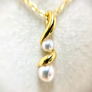 ミキモト(MIKIMOTO)の✴︎極美品　MIKIMOTO ミキモト K18 アコヤ真珠 パール ネックレス(ネックレス)