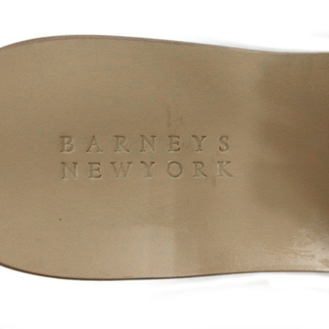 BARNEYS NEW YORK(バーニーズニューヨーク)のBARNEYS NEW YORK サンダル デニム ビジュー 伊製 青 37 レディースの靴/シューズ(サンダル)の商品写真