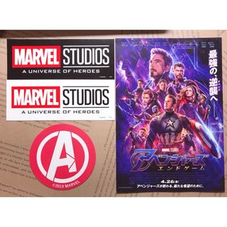 マーベル アベンジャーズ A5 ポストカード ステッカー コースター セット(印刷物)