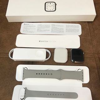 アップルウォッチ(Apple Watch)の【希少】Apple Watch シリーズ7 45mm チタニウム　CEL グレー(腕時計(デジタル))