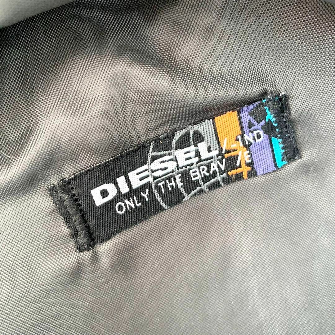 DIESEL(ディーゼル)のDIESEL ディーゼル ボディバック ロゴデニム地ショルダーバッグ ブラック メンズのバッグ(ボディーバッグ)の商品写真