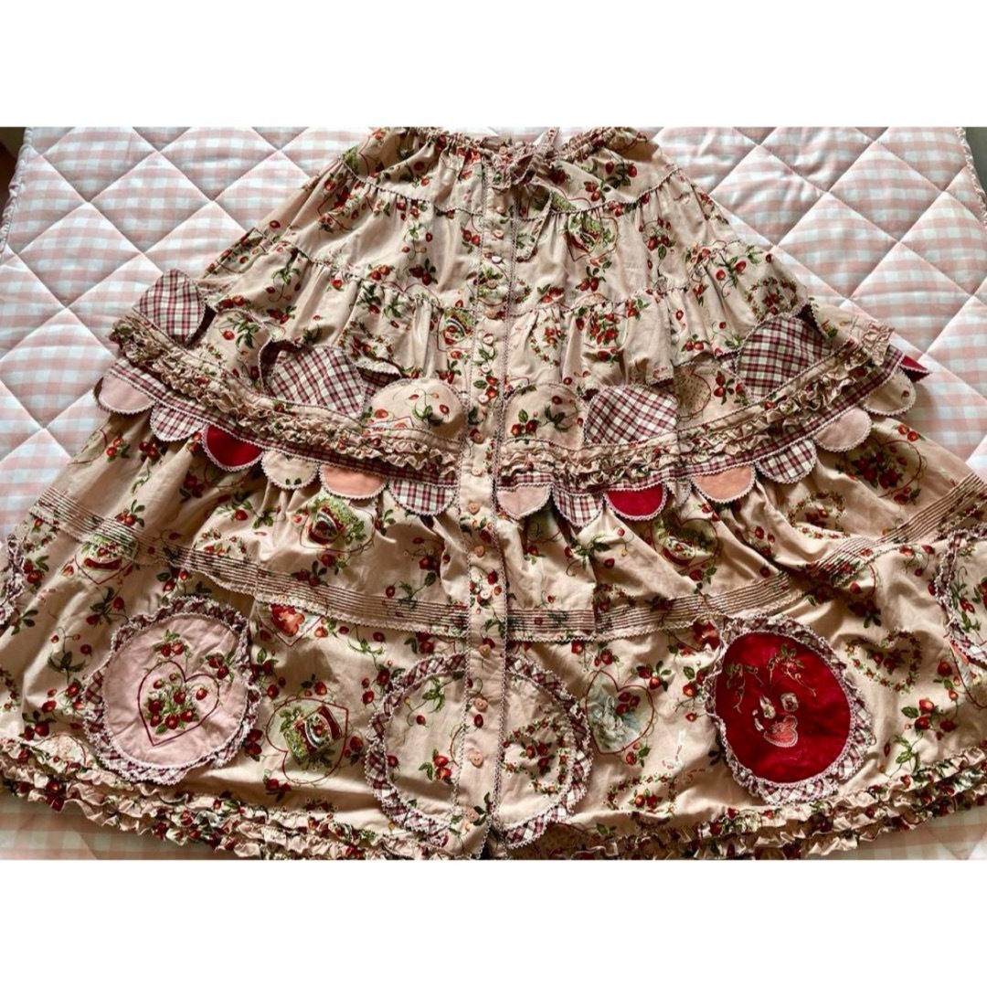PINK HOUSE(ピンクハウス)のピンクハウス☆プリントパッチワークロングスカート レディースのスカート(ロングスカート)の商品写真