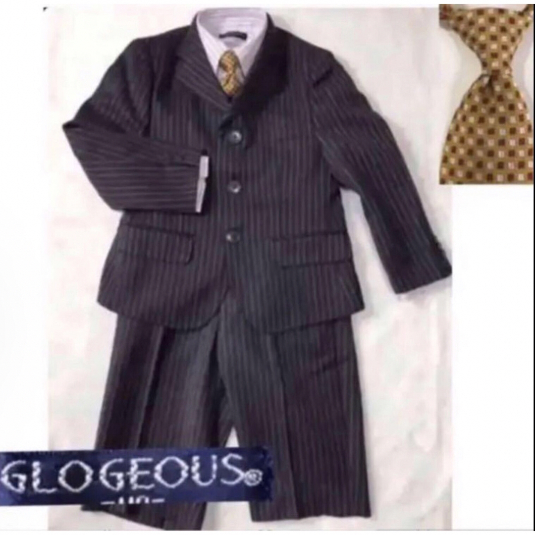 アカチャンホンポ(アカチャンホンポ)の男児110《GLOGEOUS》4点スーツ キッズ/ベビー/マタニティのキッズ服男の子用(90cm~)(ドレス/フォーマル)の商品写真