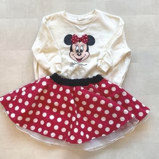 フタフタ(futafuta)のディズニー♡ミニーちゃんコーデセット♡限定価格(Tシャツ/カットソー)