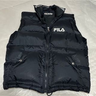 フィラ(FILA)のFILAダウンベストLブラック(ダウンベスト)