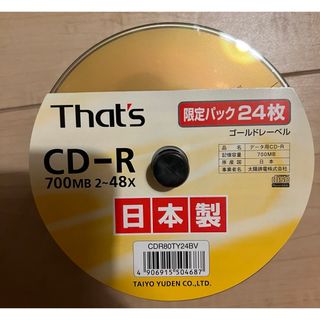 ［19枚未使用］TAIYO YUDEN CD-R CDR80TY24BV(PC周辺機器)