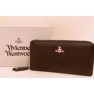 ヴィヴィアンウエストウッド(Vivienne Westwood)のヴィヴィアンウエストウッド　ディアマンテ　オーブ　ラウンドファスナー長財布(長財布)