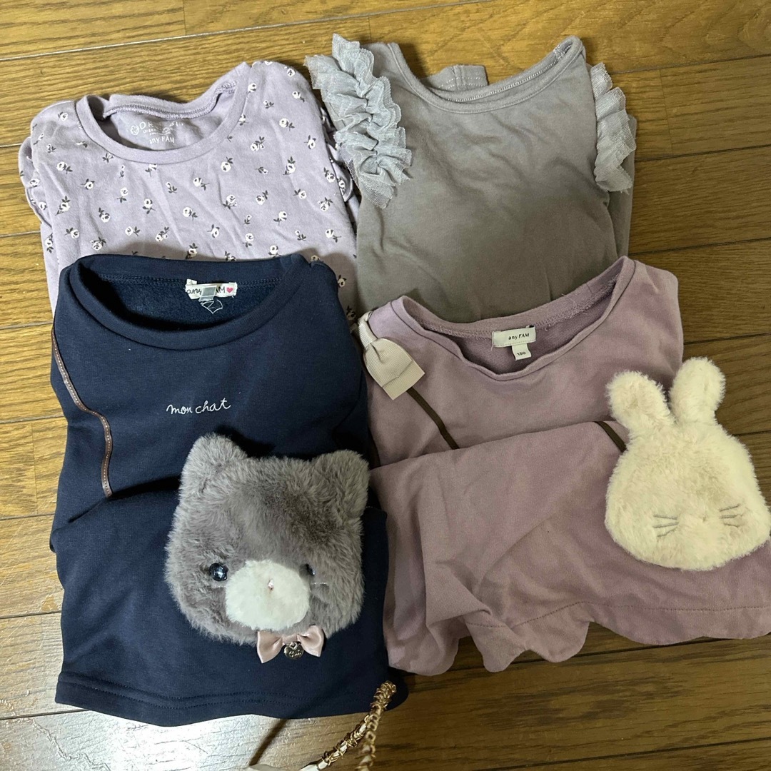 anyFAM(エニィファム)のany FAM 130cm  セット売り キッズ/ベビー/マタニティのキッズ服女の子用(90cm~)(Tシャツ/カットソー)の商品写真