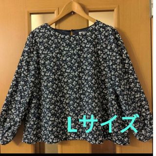 花柄シャツ　シフォンシャツ　花柄ブラウス　春シャツ　大人エレガント春ブラウス(シャツ/ブラウス(長袖/七分))