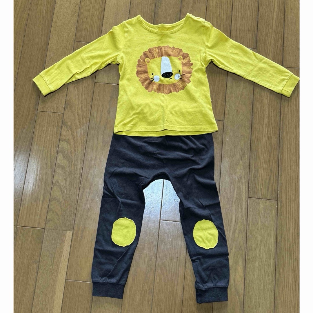 パジャマ ライオン 上下セット 100cm キッズ/ベビー/マタニティのキッズ服男の子用(90cm~)(パジャマ)の商品写真