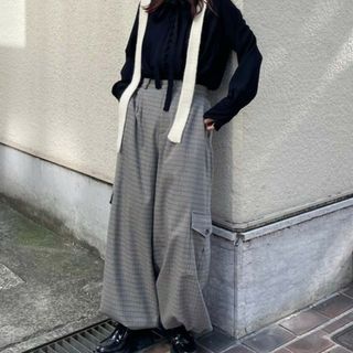 アメリヴィンテージ(Ameri VINTAGE)のAmeriVINTAGE 新作完売品 UND CHECK CARGO PANTS(ワークパンツ/カーゴパンツ)