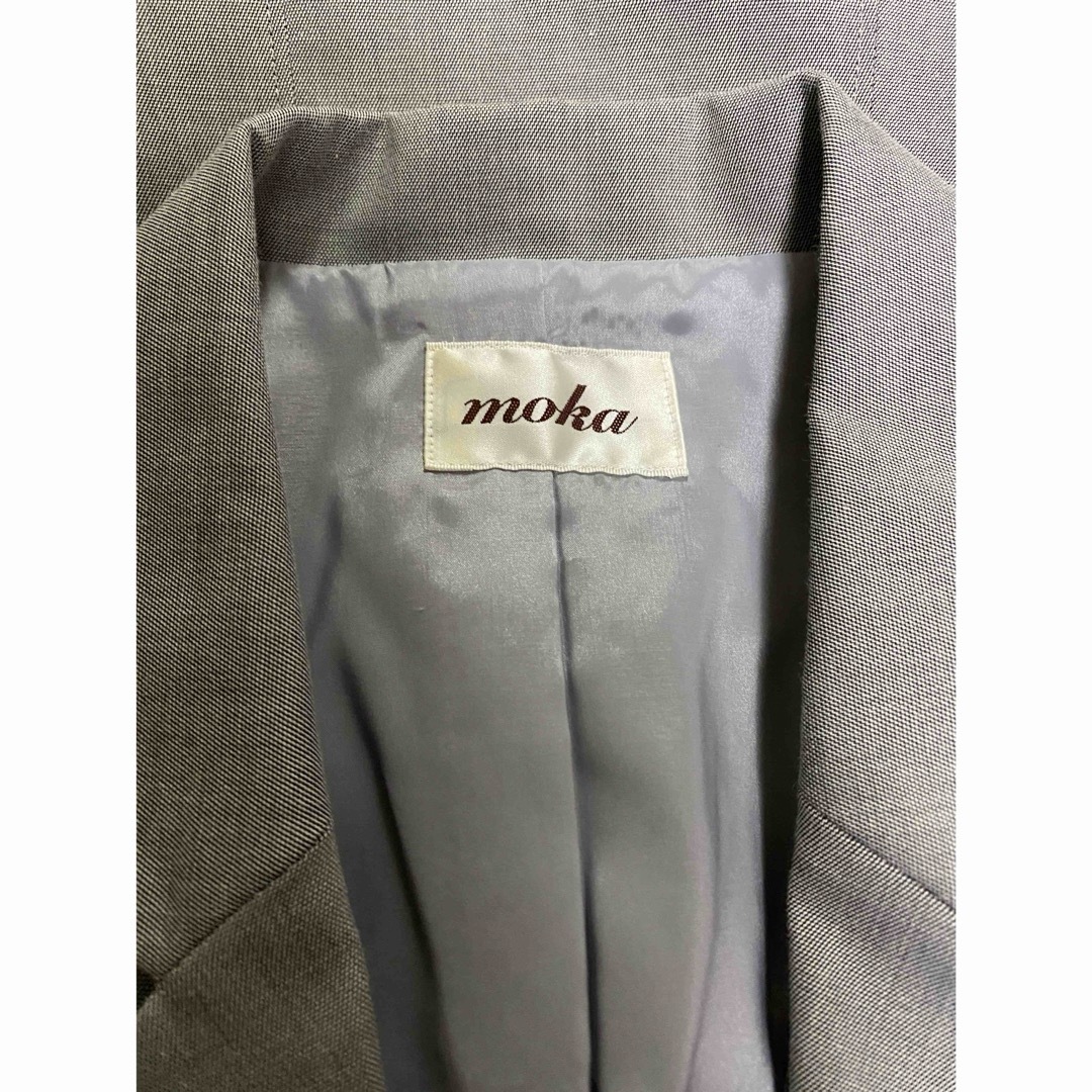 moka グレーテーラードジャケット(たぶん未使用、実家保管品) レディースのジャケット/アウター(テーラードジャケット)の商品写真