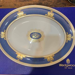 ウェッジウッド(WEDGWOOD)の未使用　元箱　ウェッジウッド  コロンビア　パウダー　ブルー　36cmオーバル(食器)