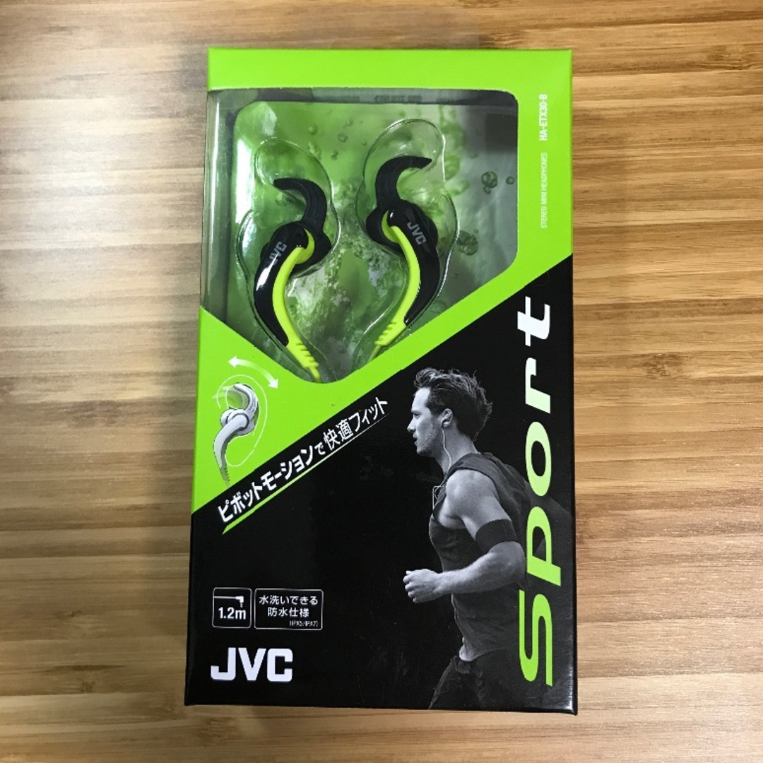 KENWOOD(ケンウッド)のJVCケンウッド製：防水仕様のスポーツ用イヤホン　(新品・未開封) スマホ/家電/カメラのオーディオ機器(ヘッドフォン/イヤフォン)の商品写真