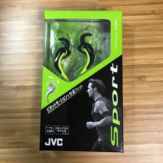 ケンウッド(KENWOOD)のJVCケンウッド製：防水仕様のスポーツ用イヤホン　(新品・未開封)(ヘッドフォン/イヤフォン)