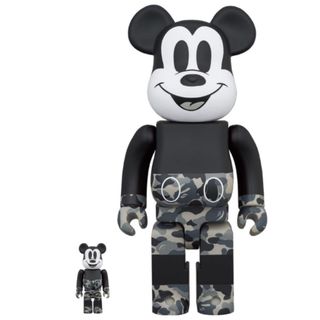 MEDICOM TOY - BE@RBRICK 招き猫 開運 金メッキ 発光 400％ 2体セット 