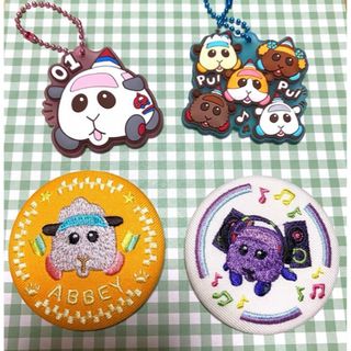 プイプイモルカー　ラバーチャーム　刺繍缶バッジ　刺繍缶バッチ　救急　アビー(キャラクターグッズ)