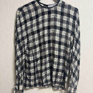 ギラロッシュ(Guy Laroche)のGUY LAROCHE デザイン　カットソー　レディース　チェック(カットソー(長袖/七分))