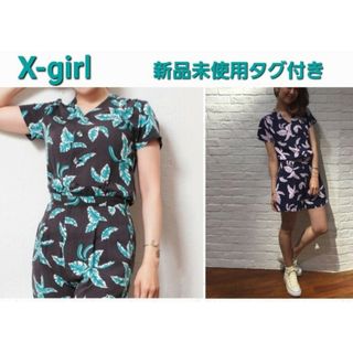 X-girl - 【新品タグ付き】X-girl　エックスガール　アロハロンパース　オールインワン