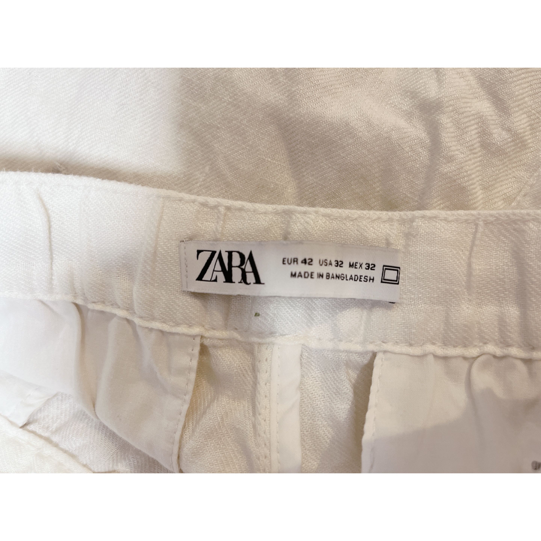 ZARA(ザラ)のZARA/リネンパンツ42 レディースのパンツ(カジュアルパンツ)の商品写真