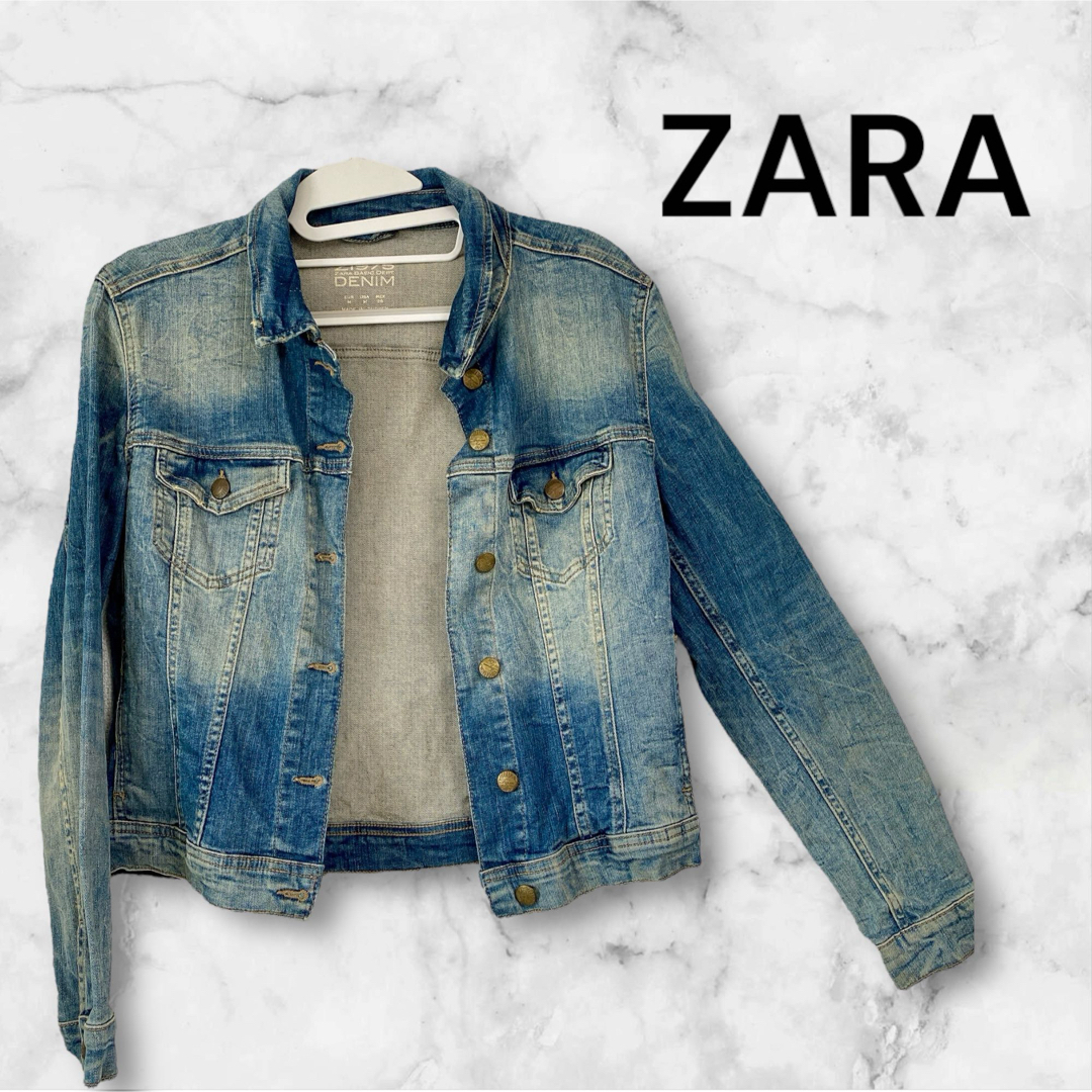 美品 ZARA ザラ デニムジャケット Ｍサイズ Z1975匿名配送 | フリマアプリ ラクマ