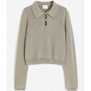 エイチアンドエム(H&M)の【新品】グリッターポロシャツ【H&M】(ポロシャツ)