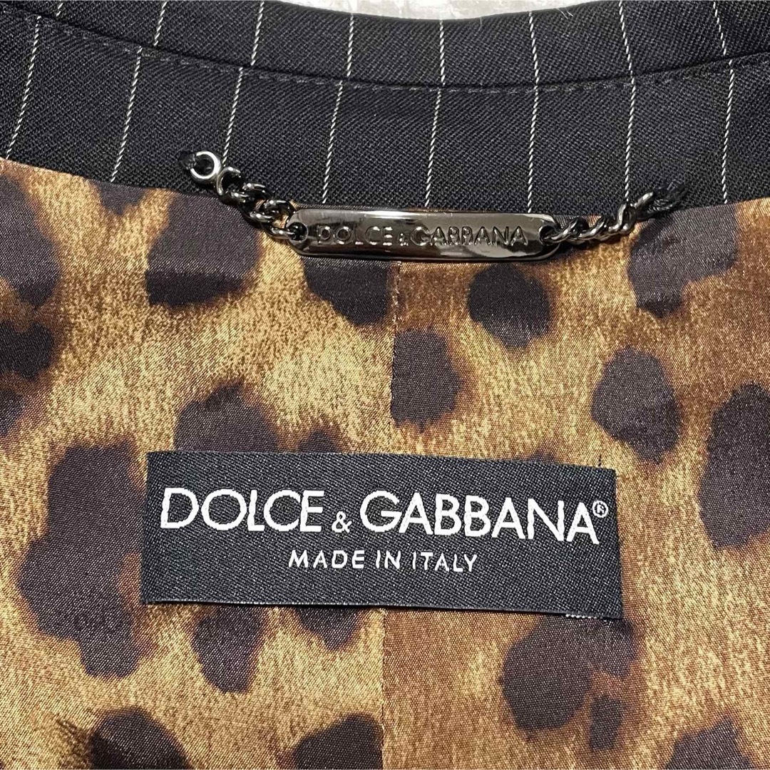 DOLCE&GABBANA(ドルチェアンドガッバーナ)の本物 新品 タグ付 ドルチェ＆ガッバーナ ストライプ ジャケット 38 ドルガバ レディースのジャケット/アウター(テーラードジャケット)の商品写真