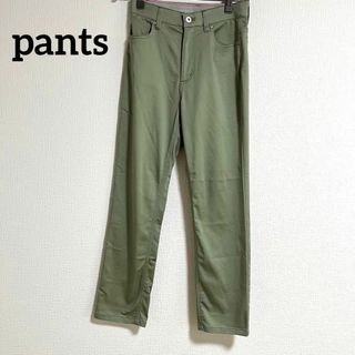 パンツ　pants カジュアル　ずぼん　緑　グリーン　無地(カジュアルパンツ)