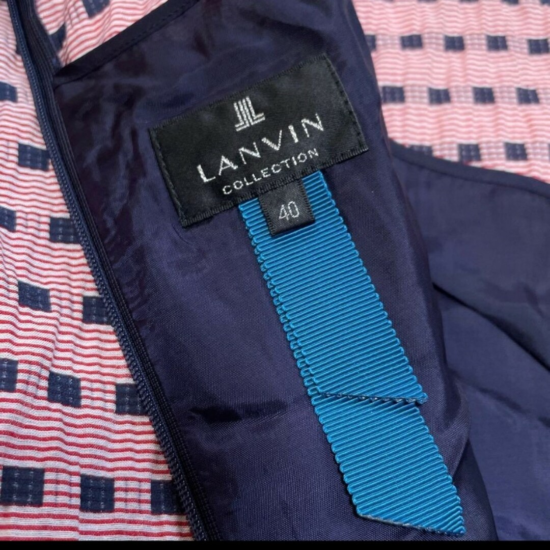 LANVIN en Bleu(ランバンオンブルー)の美品！ランバンオンブルーのワンピース レディースのワンピース(ひざ丈ワンピース)の商品写真