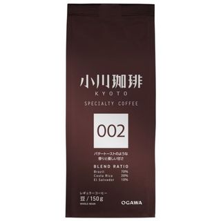 オガワコーヒー(小川珈琲)の小川珈琲 スペシャルティコーヒーブレンド 002 豆 150G ×2個(コーヒー)