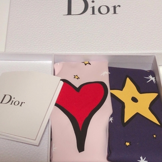 クリスチャンディオール(Christian Dior)の最終価格　新品未使用　Dior ディオール　巾着2個　ネイビー　ピンク(ポーチ)