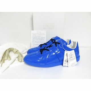 マルタンマルジェラ(Maison Martin Margiela)のMaison Margiela パテント ジャーマントレーナー 42 ブルー(スニーカー)