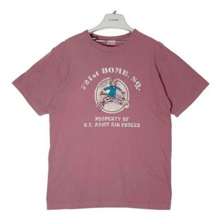 バズリクソンズ(Buzz Rickson's)の★BUZZ RICKSON'S バズリクソンズ プリントTシャツ レッド sizeXL(Tシャツ/カットソー(半袖/袖なし))