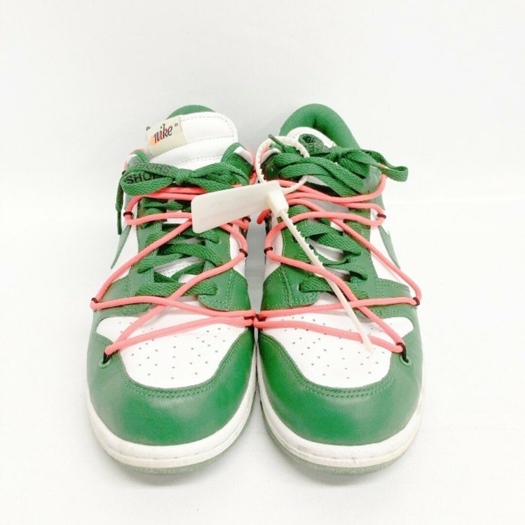 NIKE(ナイキ)の★OFF-WHITE × Nike オフホワイト ナイキ Dunk Low "White/Pine-Green ダンク ロー ホワイト/パイン グリーン  CT0856-100 size28cm メンズの靴/シューズ(スニーカー)の商品写真