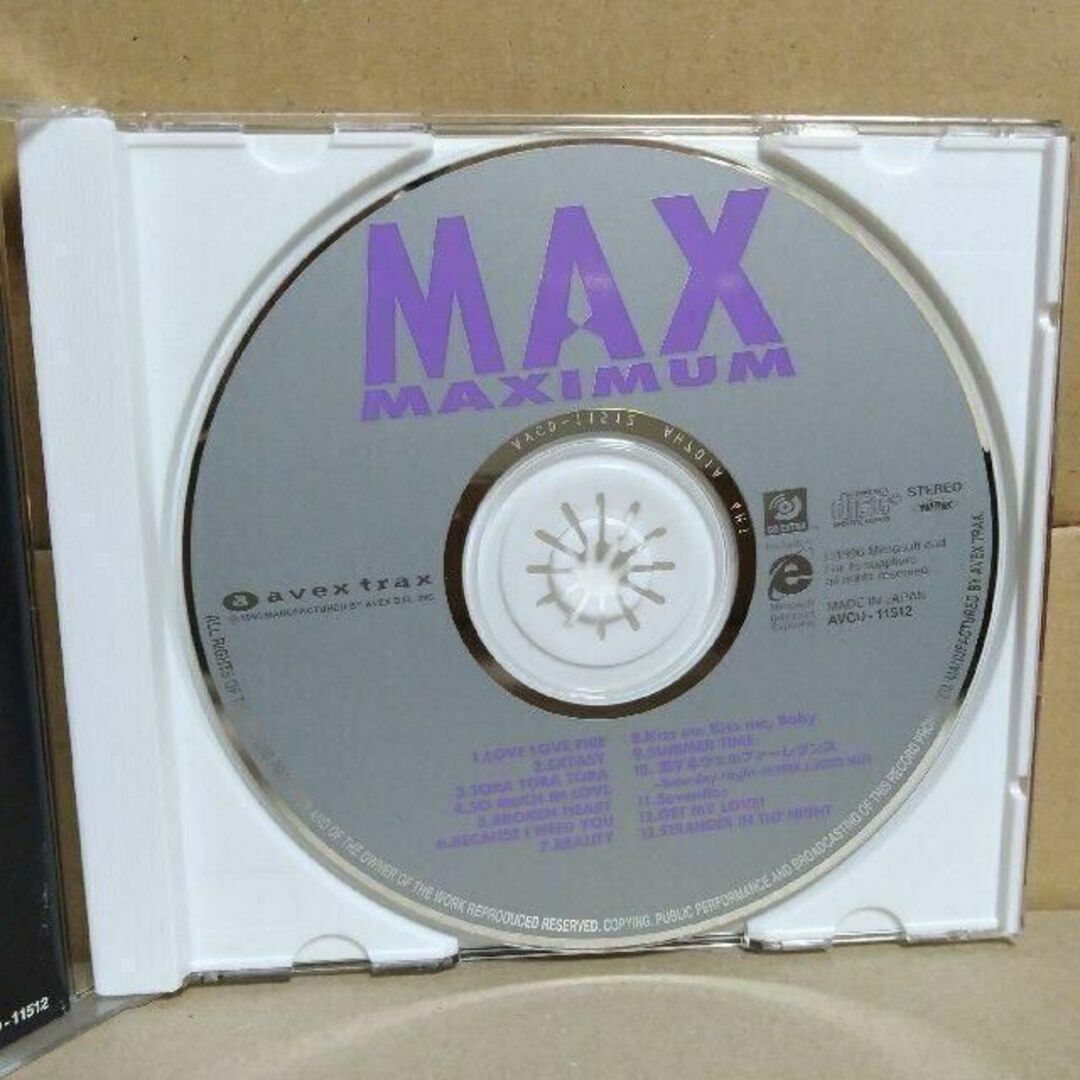 MAXIMUM MAX 12cmCD エンタメ/ホビーのCD(ポップス/ロック(邦楽))の商品写真