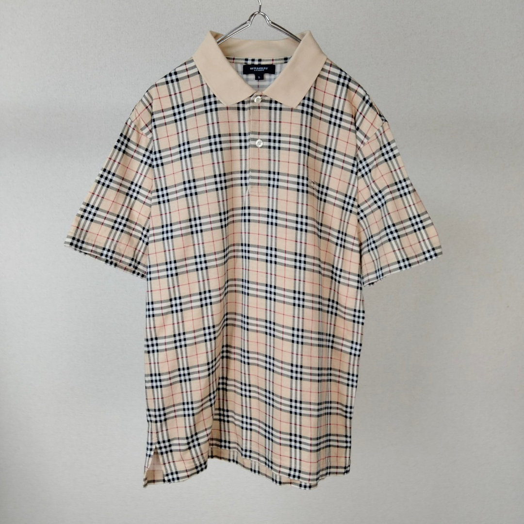 BURBERRY(バーバリー)のBurberry ノバチェック　ポロシャツ　半袖　tシャツ  バーバリー　総柄 メンズのトップス(ポロシャツ)の商品写真