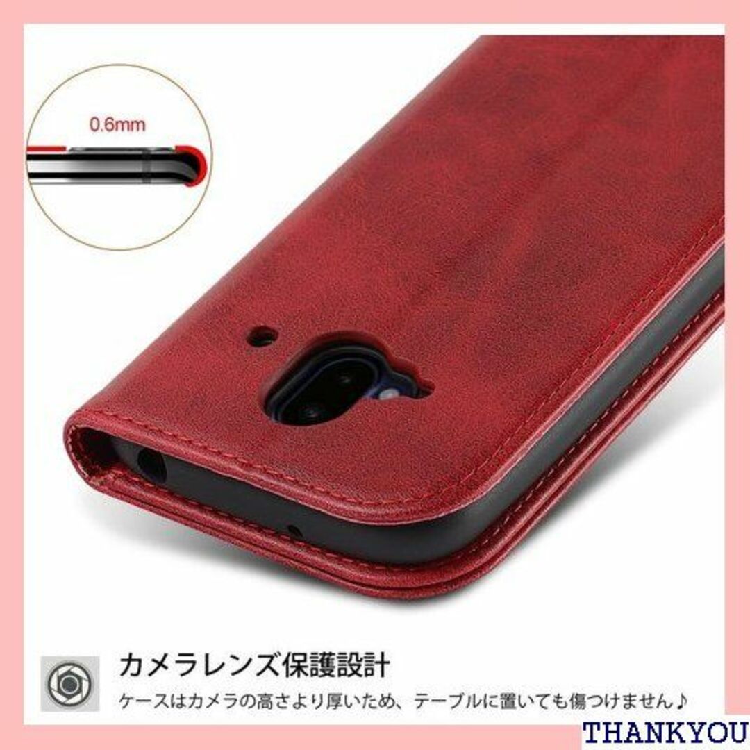 らくらくスマートフォン F-52B ケース 手帳型 カ カ トロ レッド 216 スマホ/家電/カメラのスマホ/家電/カメラ その他(その他)の商品写真