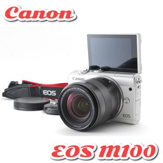 Canon - ✨極美品✨キャノン EOS M100❤️Wi-Fi&自撮り◎❤️超・小型軽量！