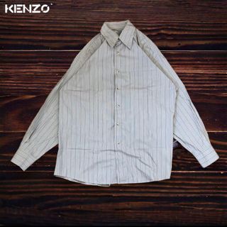 ケンゾー(KENZO)のKENZO ケンゾー　ストライプシャツ　メンズ　お洒落　古着(シャツ)