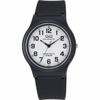 【色: ブラック/ホワイト】[キューアンドキュー] 腕時計 アナログ ソーラー (その他)