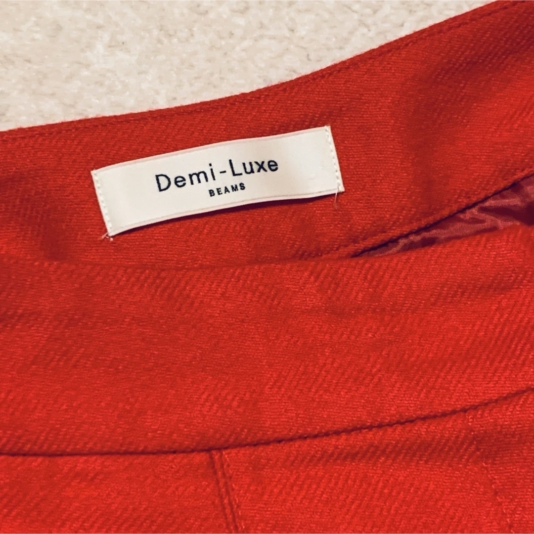Demi-Luxe BEAMS(デミルクスビームス)のBEAMS ビームス / ウールフラノ ピンタック パンツ  春コーデ レディースのパンツ(カジュアルパンツ)の商品写真