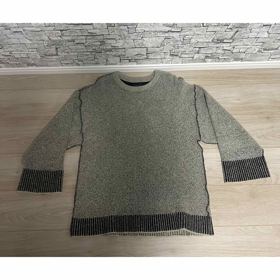 YEEZY（adidas）(イージー)のlaid back CROPPED Knit Sweater  yeezy メンズのトップス(ニット/セーター)の商品写真