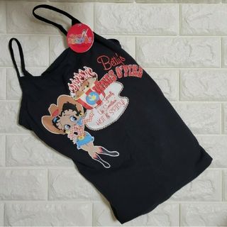 BETTY BOOP カップ付きキャミソール黒