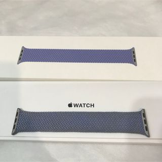 Apple Watch - apple watch 純正 ブレイデッドソロループ パープルフォグ サイズ4