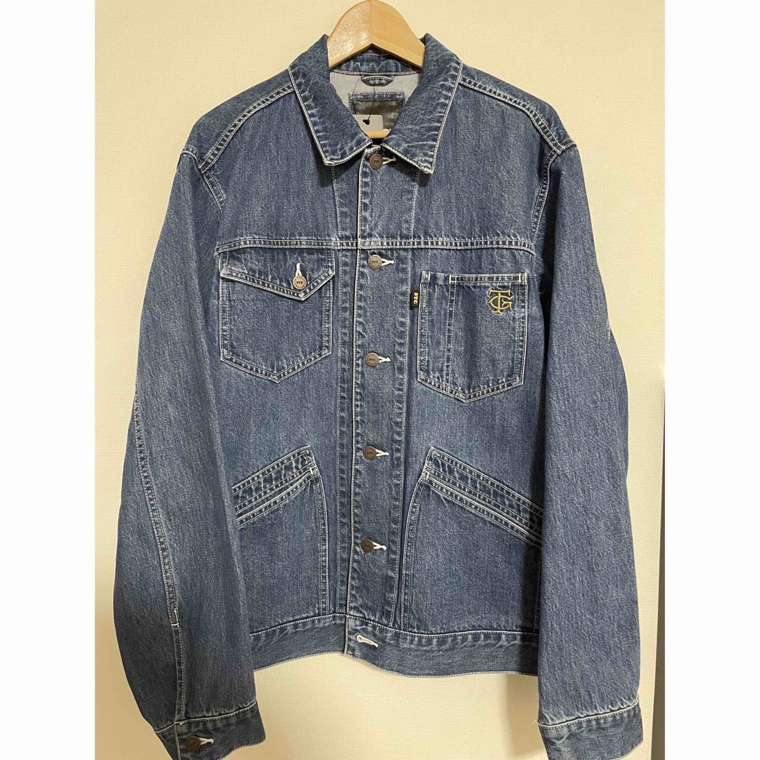 FTC(エフティーシー)のFTC x TG DENIM WORK JACKET 新品未使用Lサイズ メンズのジャケット/アウター(Gジャン/デニムジャケット)の商品写真